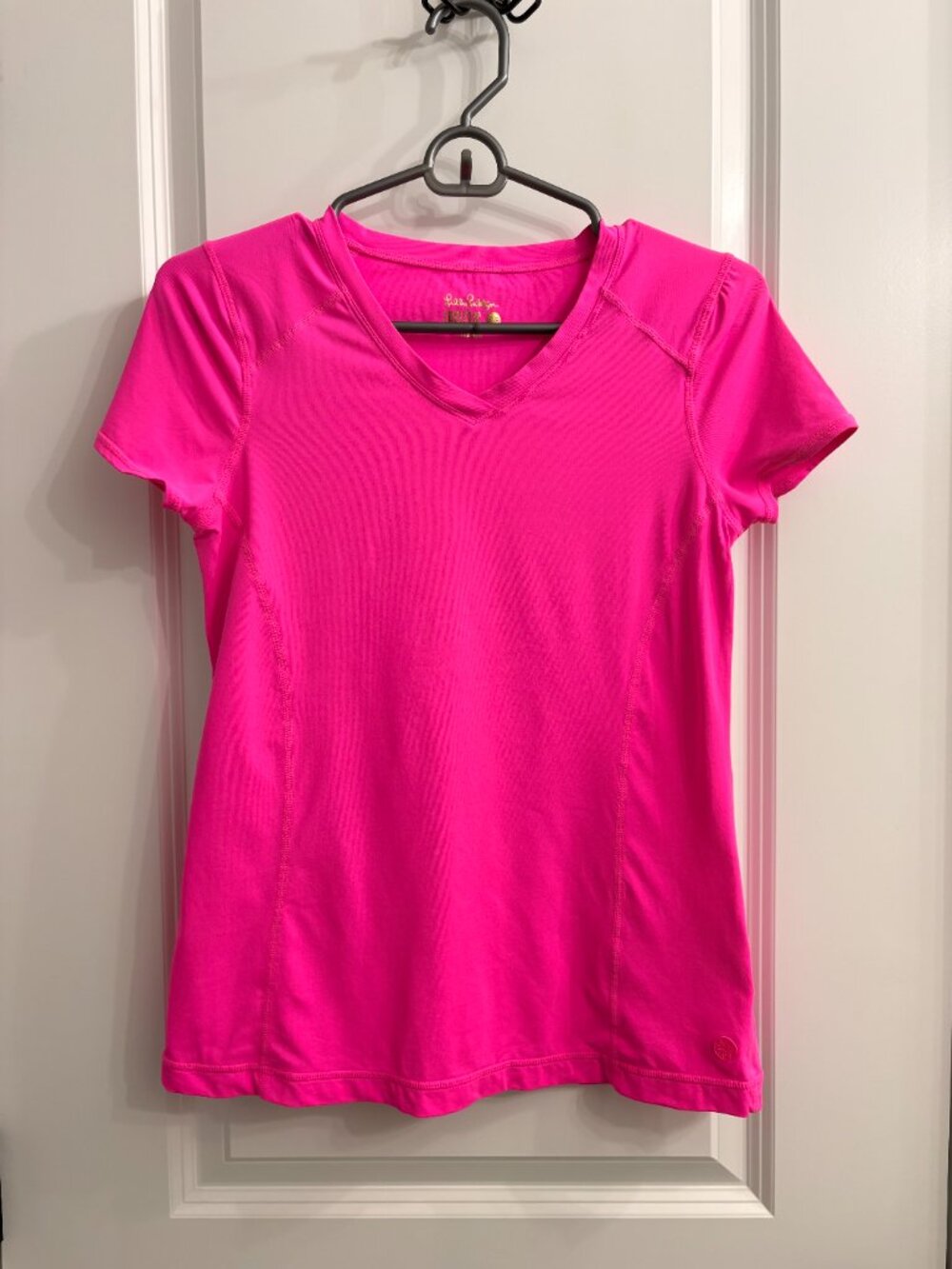 Lilly Pulitzer Luxletic Pink Athletic Top Women’s XS Short Sleeve